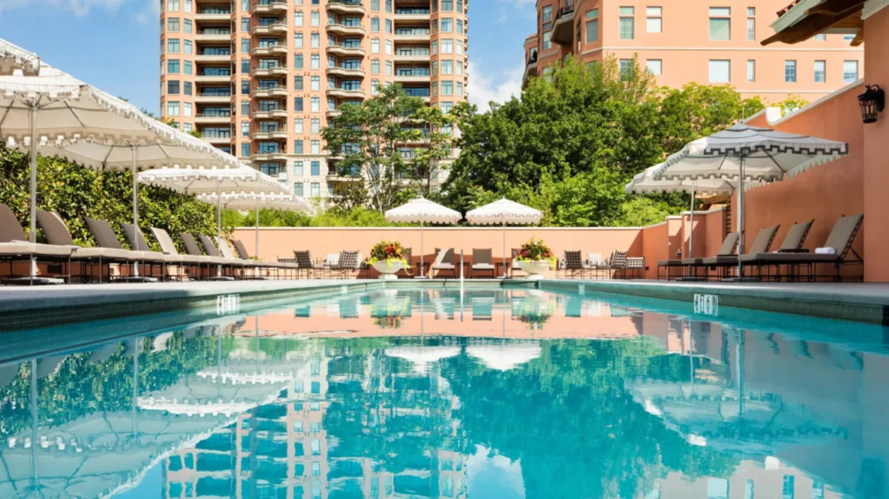 Pool at Rosewood Mansion on Turtle Creek, luxury resort in Texas
